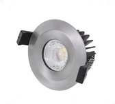 LED spots - Alex - Inbouwspots - RVS - Rond - 6W - Warm Wit - 3000K - Integral - Ø85mm - badkamer - set van 3 stuks