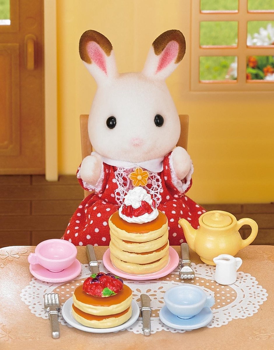 Sylvanian Families set 5225 pannenkoeken bakken-poppenhuisinrichting — afbeelding 4