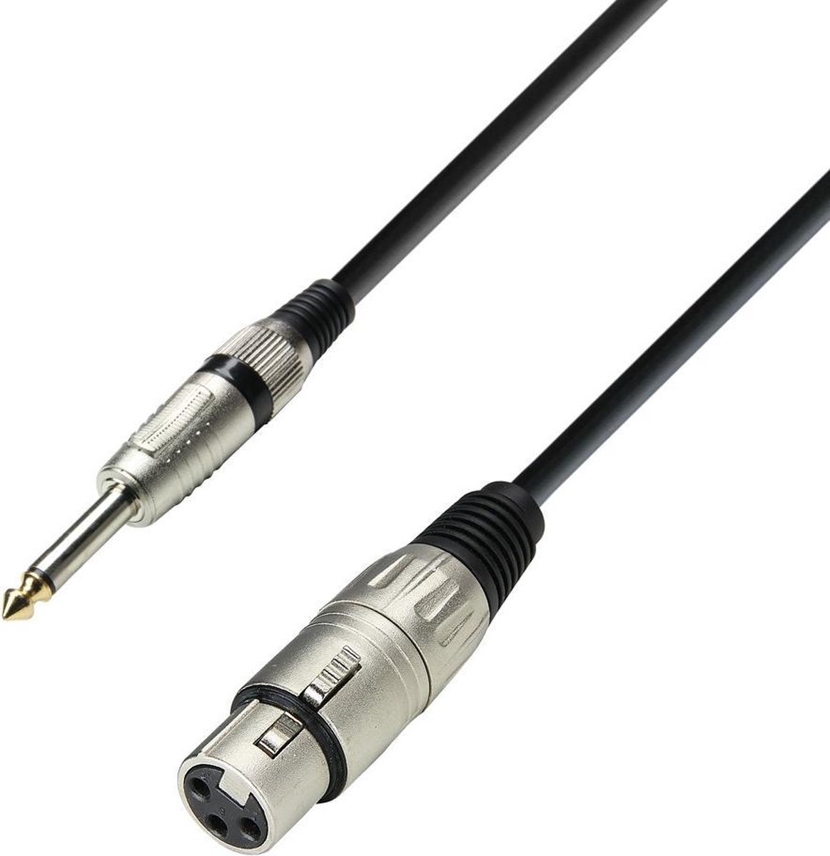 adam hall K3MFP0100 audio kabel 1 m 6.35mm XLR Zwart