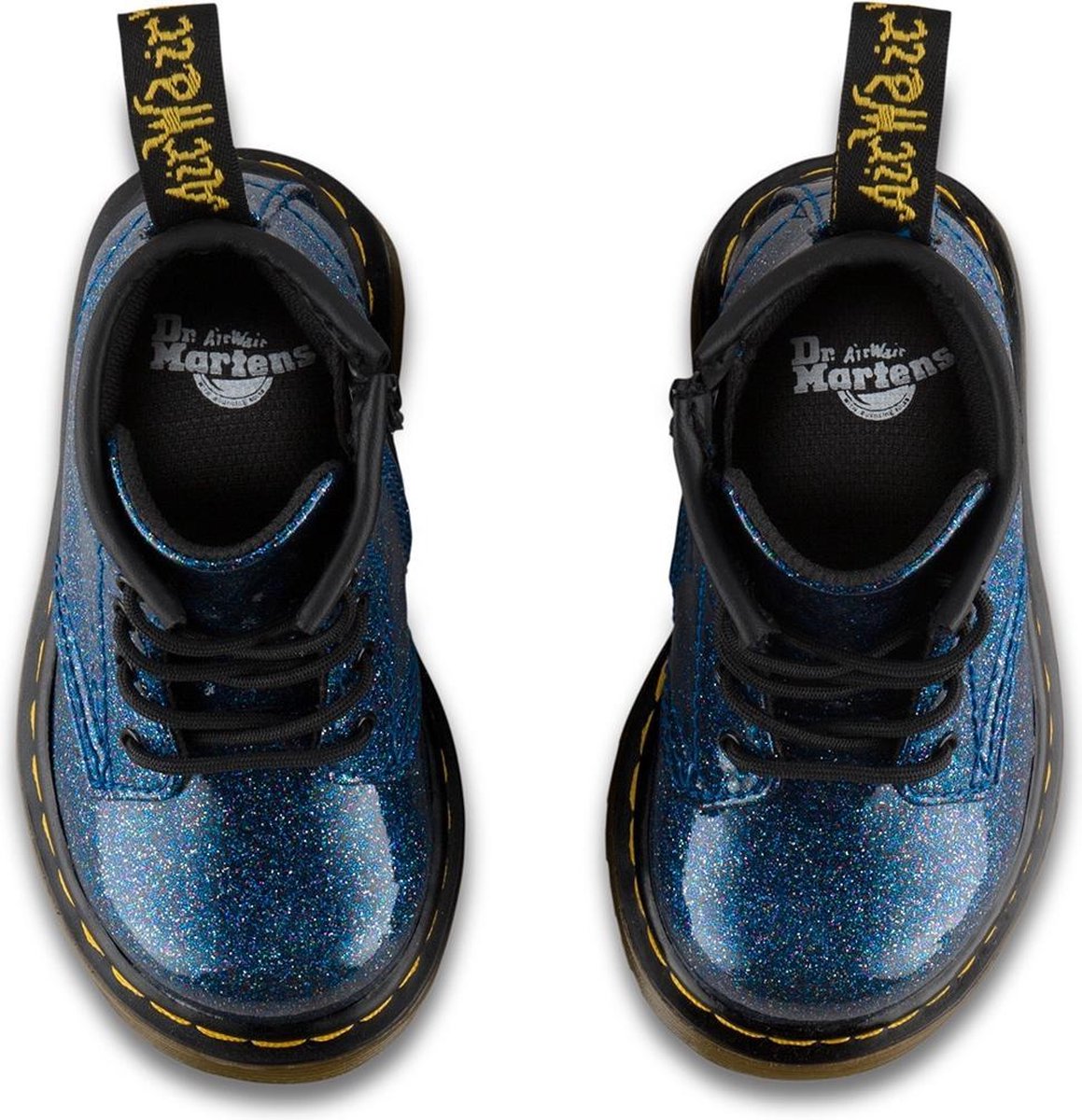 Dr. Martens - Meisjes Laars 1460 I Glitter Blue Coated Glitter - Blauw -  Maat 21 1/2 | bol.com