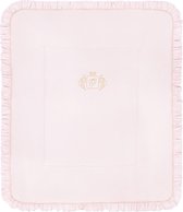 Roze Royal Golden Glow Monogram dekentje