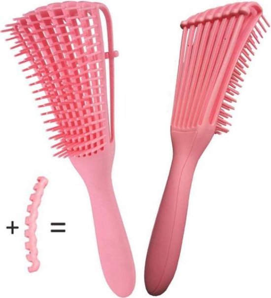 Dynamic Curls® Detangler brush|Roze|Anti-klitborstel |haarborstel voor... |