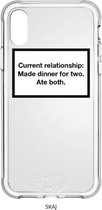 iPhone Xs Max Hoesje - Current Relationship - Shock Proof Siliconen Hoes Case Cover  - Transparant