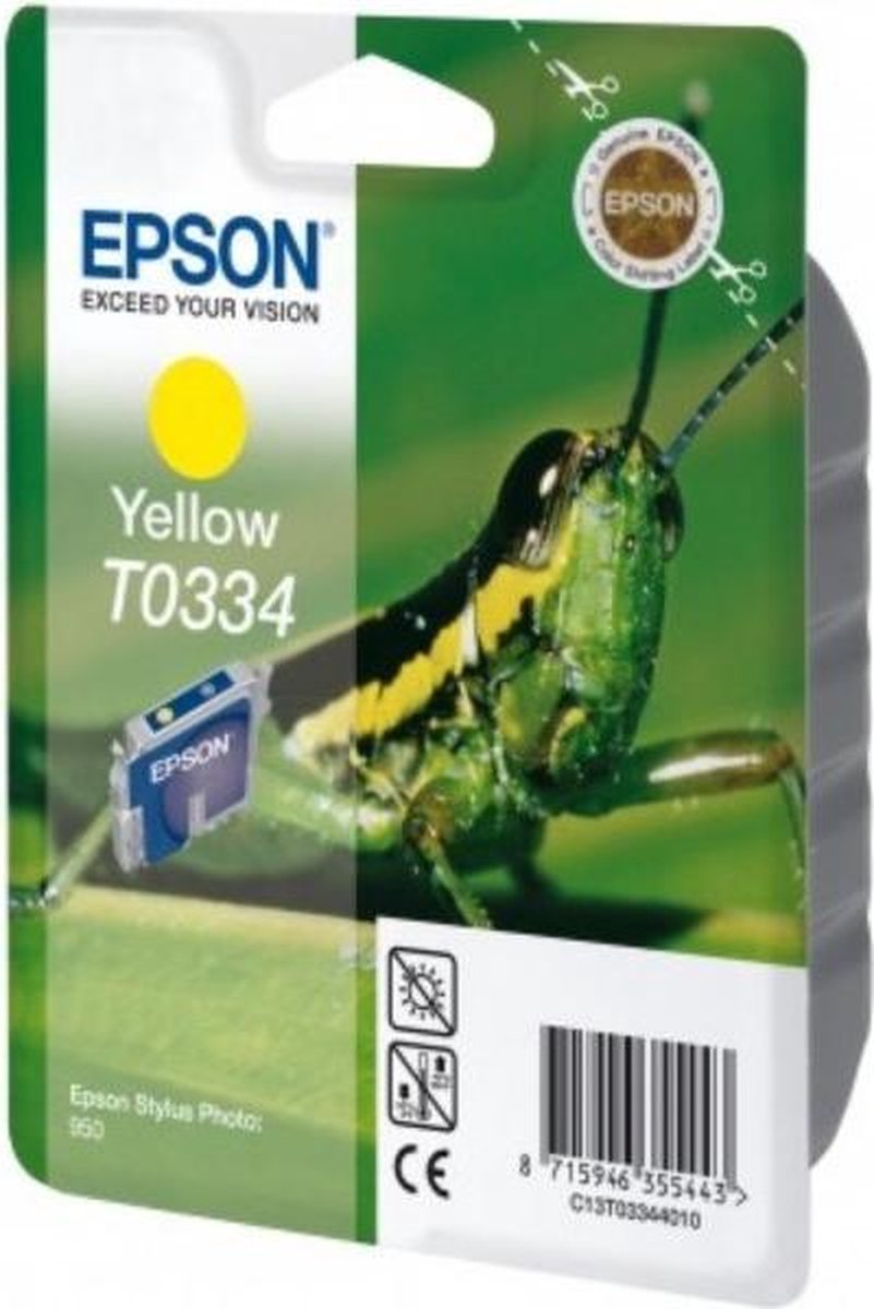 Epson T0334 - Inktcartridge / Geel