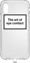 SKAJ iPhone 11 Pro Max Hoesje - Art Of Eye Contact - Shock Proof Siliconen Hoes Case Cover - Transparant