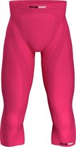 Knapman Compressiebroek 3/4 Heren 45% | Compressie Leggings | Roze | Maat S