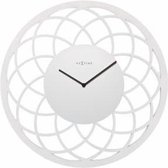 NeXtime Big Dreamcatcher - Klok - Rond - Bois - Ø 60 cm - Wit