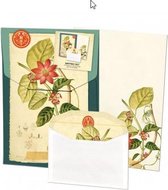 Bekking & Blitz - Briefpapier met enveloppen - 10 vellen briefpapier - Inclusief enveloppen - Herbarium - Naturalis Biodiversity Center Leiden