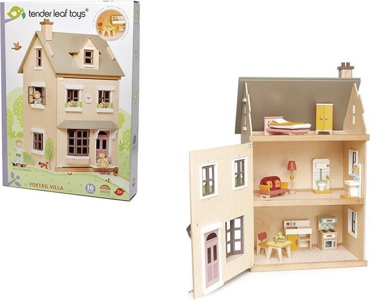 Maison de Poupées Villa Foxtail Tender Leaf Toys®, Jouets en bois