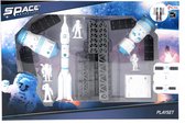 Toi-toys Speelset Space Adventures 9-delig Wit/lichtblauw