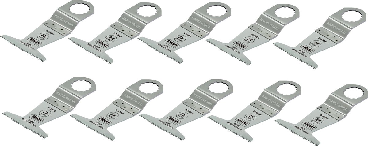 SMART Blades RapidWood Supercut & Vecturo Multitool Zaagblad - Hout/Plastic - 32x51mm - 10 stuks