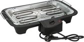 Teffo Electrische Barbecue - Grilloppervlak (LxB) 10x40 cm - 2000W - Op Tafel - Zwart