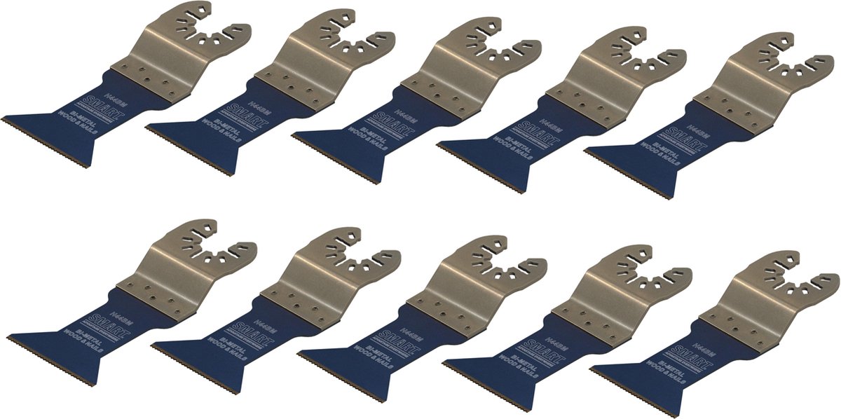 SMART Blades Bi-metaal Multitool Zaagblad - Hout/Non-ferro/Schroeven/Spijkers/Plastic - 44x51mm - 10 stuks