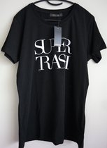 Supertrash Ladies Sport Tshirt - Zwart - Maat XL