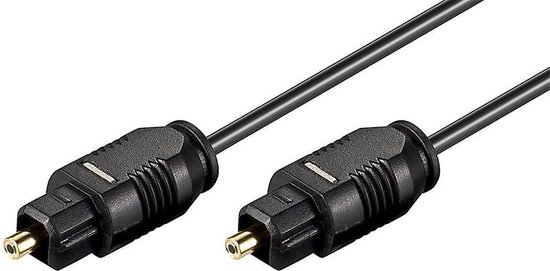 Goobay AVK 216-150 Câble fibre optique 1,5 m 1,5 m Toslink Zwart