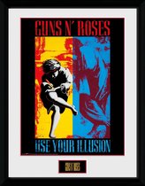 Guns N Roses Illusion (Bravado) Framed collector print met kader 30 x 40cm