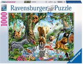 Ravensburger puzzel Avonturen in de Jungle - Legpuzzel - 1000 stukjes