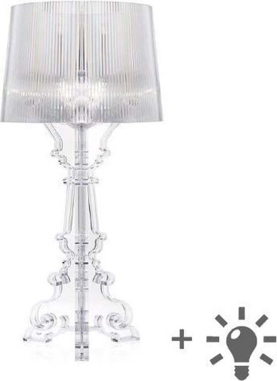 grot bijtend Leia Kartell Bourgie tafellamp met dimmer kristal | bol.com