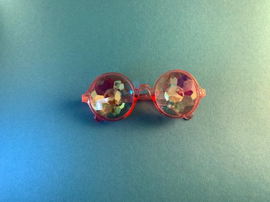 Spacebril Roze | Caleidoscoop Bril Roze | Kaleidoscoop Bril Roze