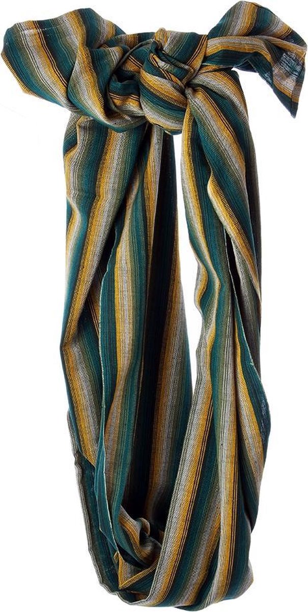 Bohemian Fairtrade Maya Draagdoek 260x90cm Groen