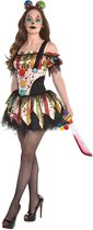 AMSCAN - Bloederige clown outfit voor dames - L