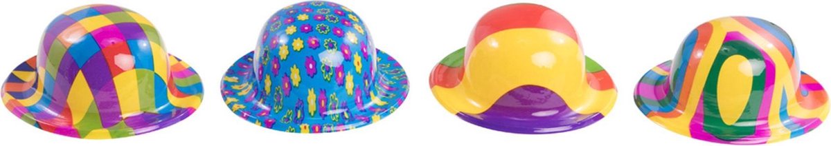 CARNIVAL TOYS - Plastic mini clown bolhoed voor volwassenen