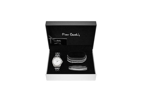 Pierre Cardin horloge en armbanden set - Zilverkleurig | bol