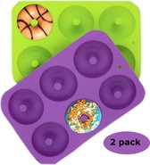 Donut vorm - Bakvorm - Siliconen - 2 stuks - HF