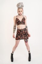 Ivy Berlin Crop top -XS- On Fire Susi Zwart/Rood