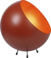 Leitmotiv XL Bell - Tafellamp -Ijzer - Oranje - 26x25cm