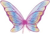 Great Pretenders Glitter Rainbow Wings, Fuchsia