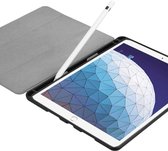 Just in Case Tri-Fold Lederen iPad Air 3 10.5 inch 2019 Hoes - Rood Standaard Bescherming Stylus Opberglus