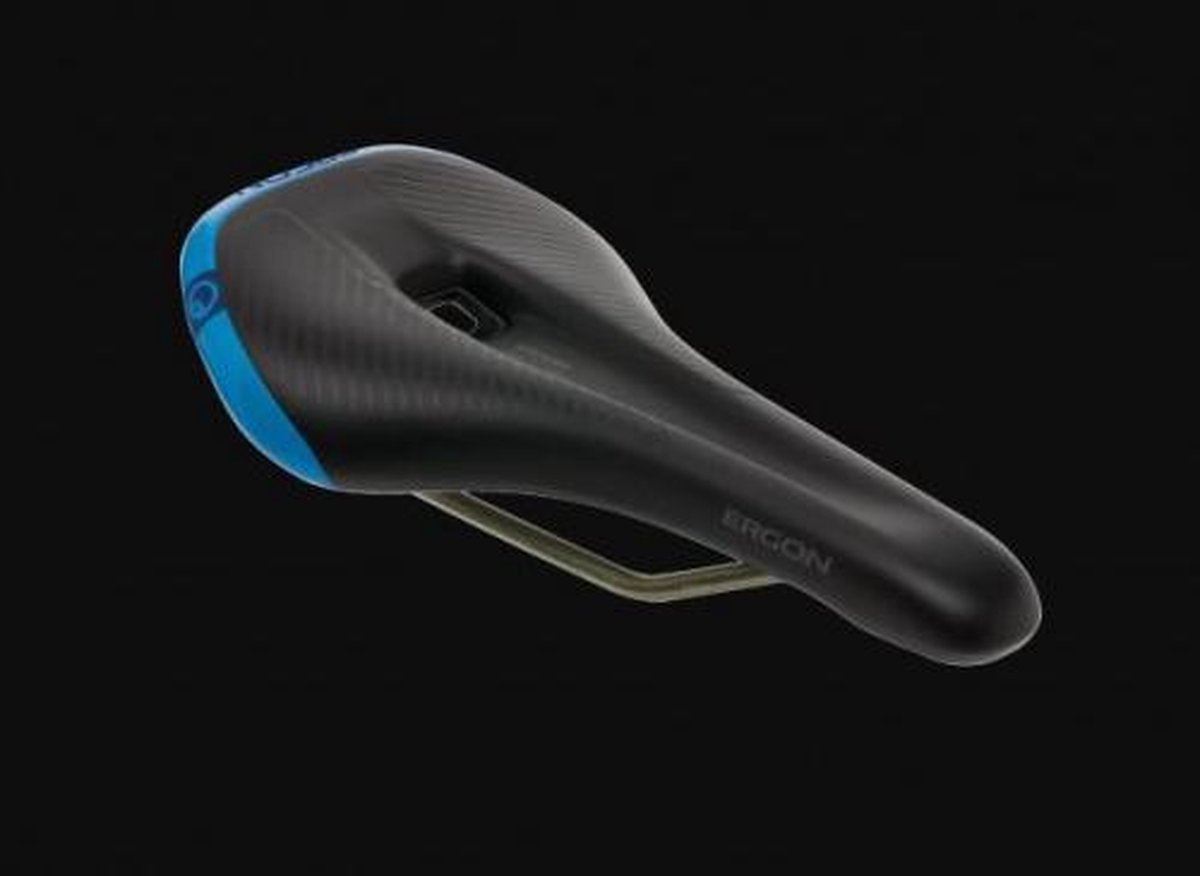 Ergon SM Pro Zadel Heren, zwart/blauw Breedte S/M