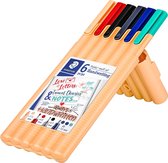 STAEDTLER triplus Handlettering set - Box 6 stuks