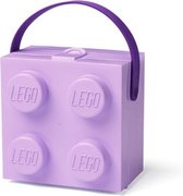 Set van 2 - Lunchbox Brick 4 met handvat, Lavendel - LEGO