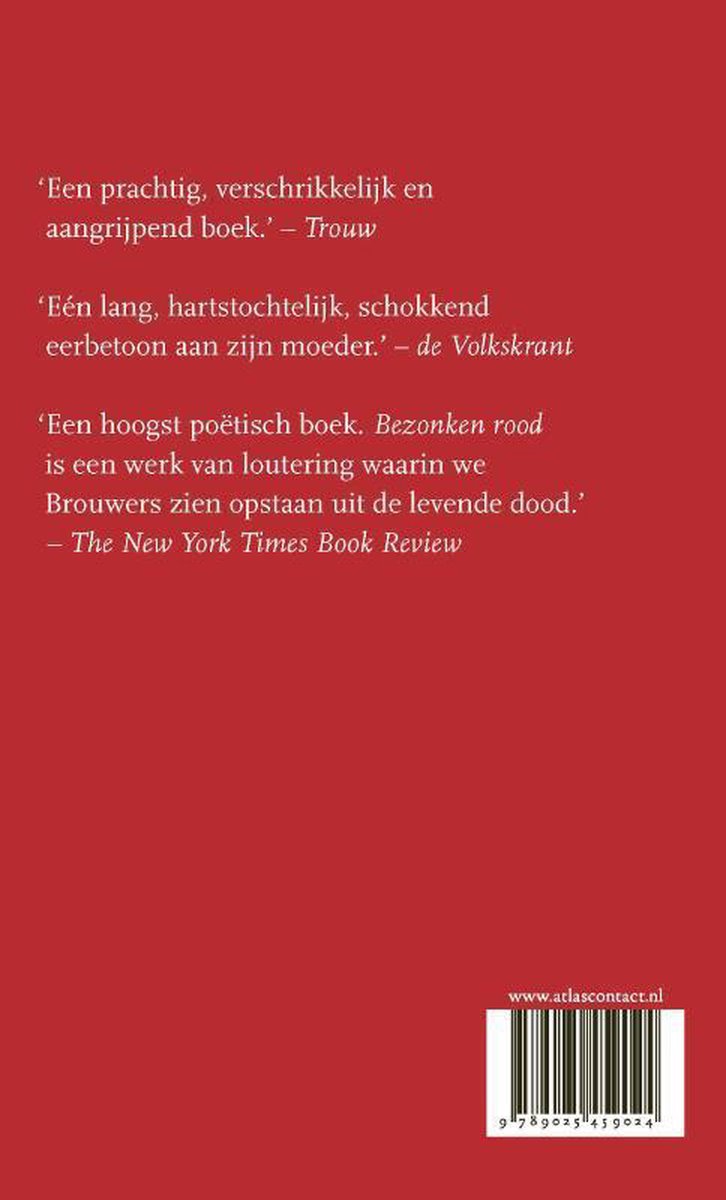 Bezonken rood - back cover