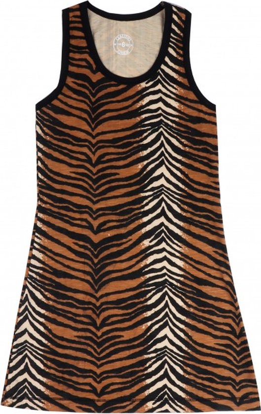 Claesen's singlet dress meisjes Tiger Black 140-146