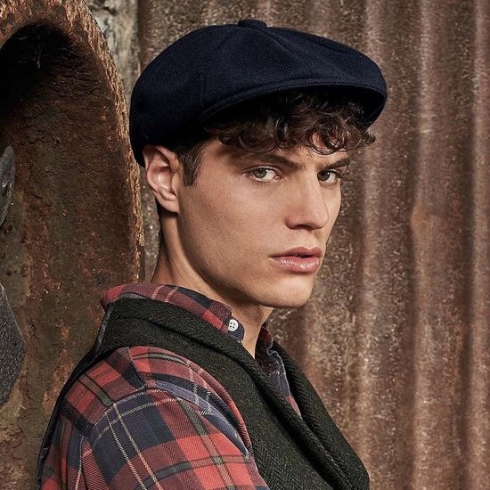 Ervaren persoon Vaak gesproken injecteren Bakerboy flatcap voor heren - navy blauw - maat L/XL - newsboy pet / flat  cap | bol.com