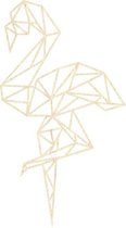 Flamingo Geometrisch Hout 35 x 63 cm - Licht Hout - Wanddecoratie
