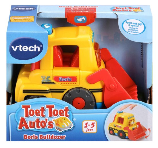 VTech Toet Toet Auto's Boris Bulldozer - Educatief Babyspeelgoed - 1 tot 5 Jaar - VTech