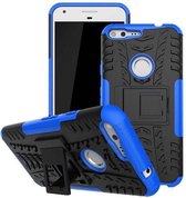 Google Pixel - Schokbestendige Back Cover Blauw