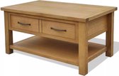 Salontafel 88x53x45 cm eikenhout (incl. vloerviltjes)