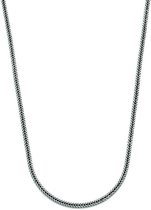 SILK Jewellery - Zilveren Collier / Ketting - Chevron - 170.40 - Maat 40