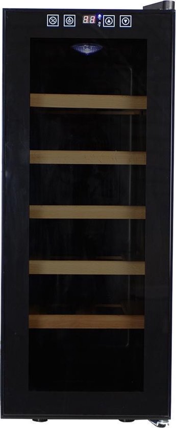 Koelkast: Wijnkoelkast Compact met touch screen glazen deur - 12 Flessen, van het merk Vinata