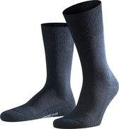FALKE Airport Plus gestoffeerde zolen merinowol katoen sokken heren blauw - Maat 41-42
