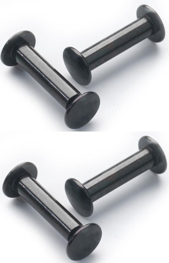 Poignées / Boucle en cuir - 4 pièces - VERT MER - taille XS (12,6 x 2,5 cm) - avec 3 vis de couleur