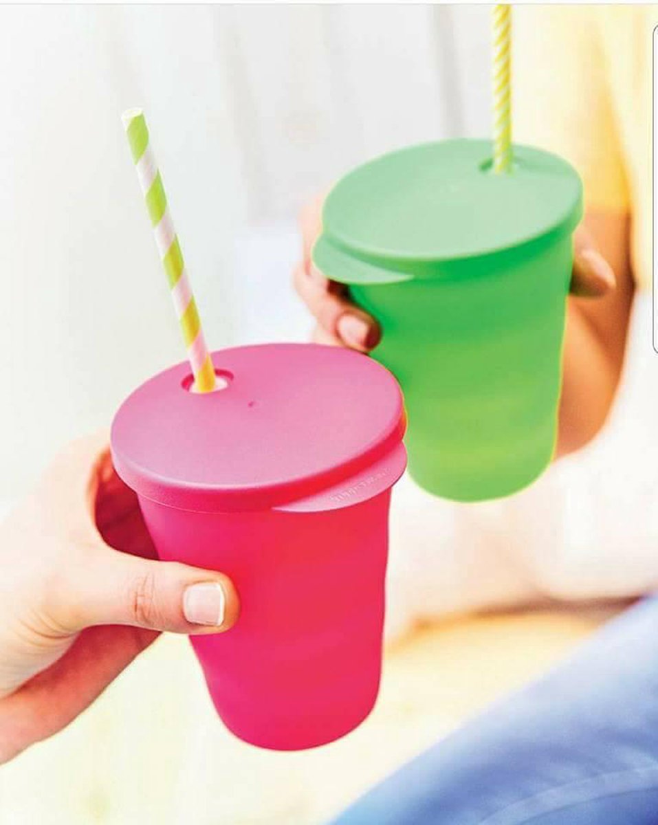3 Stuks Trendy Bekers 330 ml van Tupperware - Drink rietjesbekers voor  kinderen - 2x... | bol.com