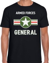 Landmacht / Armed forces verkleed t-shirt zwart voor heren L