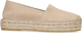 Sacha - Dames - Beige suède platform espadrilles - Maat 41