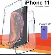 Apple iPhone 11 Dual TPU Case transparant 360° Graden. Optimale Siliconen bescherming Voor- en Achterkant (2 in 1) - Eff Pro